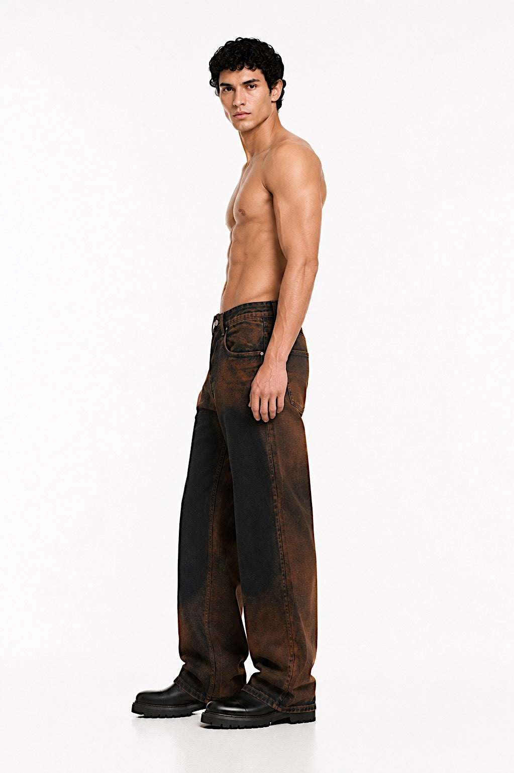 JEANS HOLOGRAMA NARANJA 8119