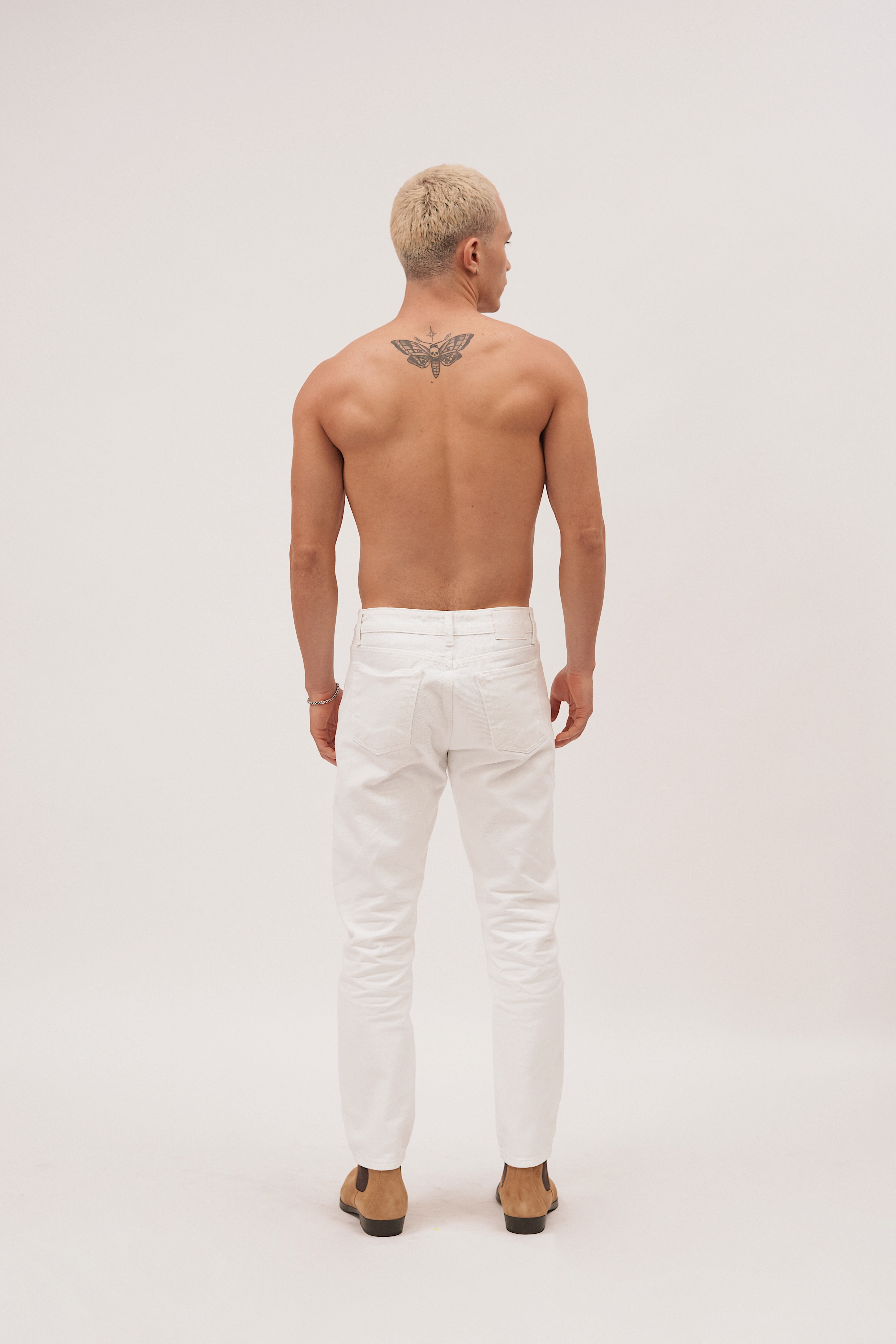 JEANS CROPPED BLANCO 8062