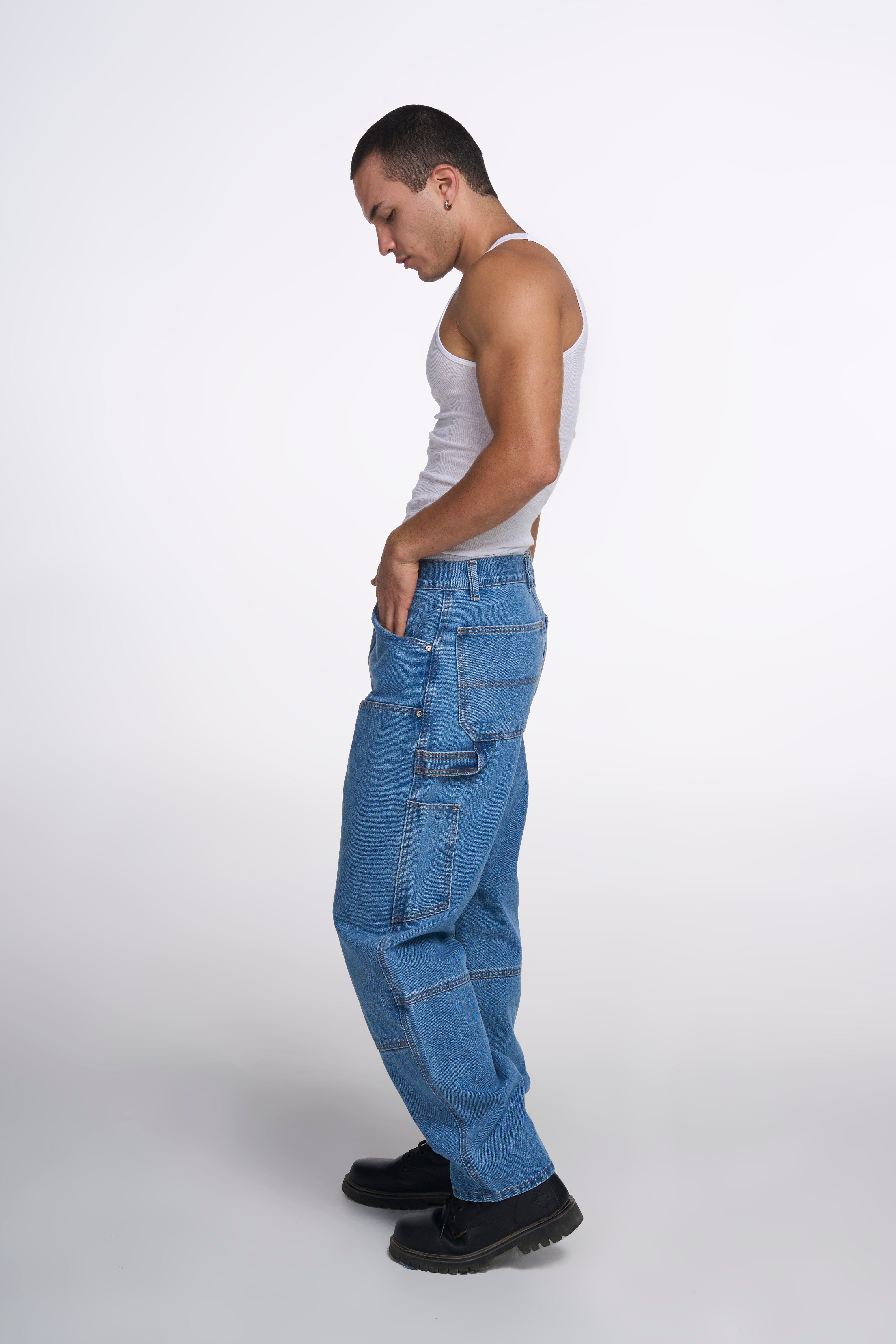 JEANS CARPINTERO BOLSAS CLARO 8094