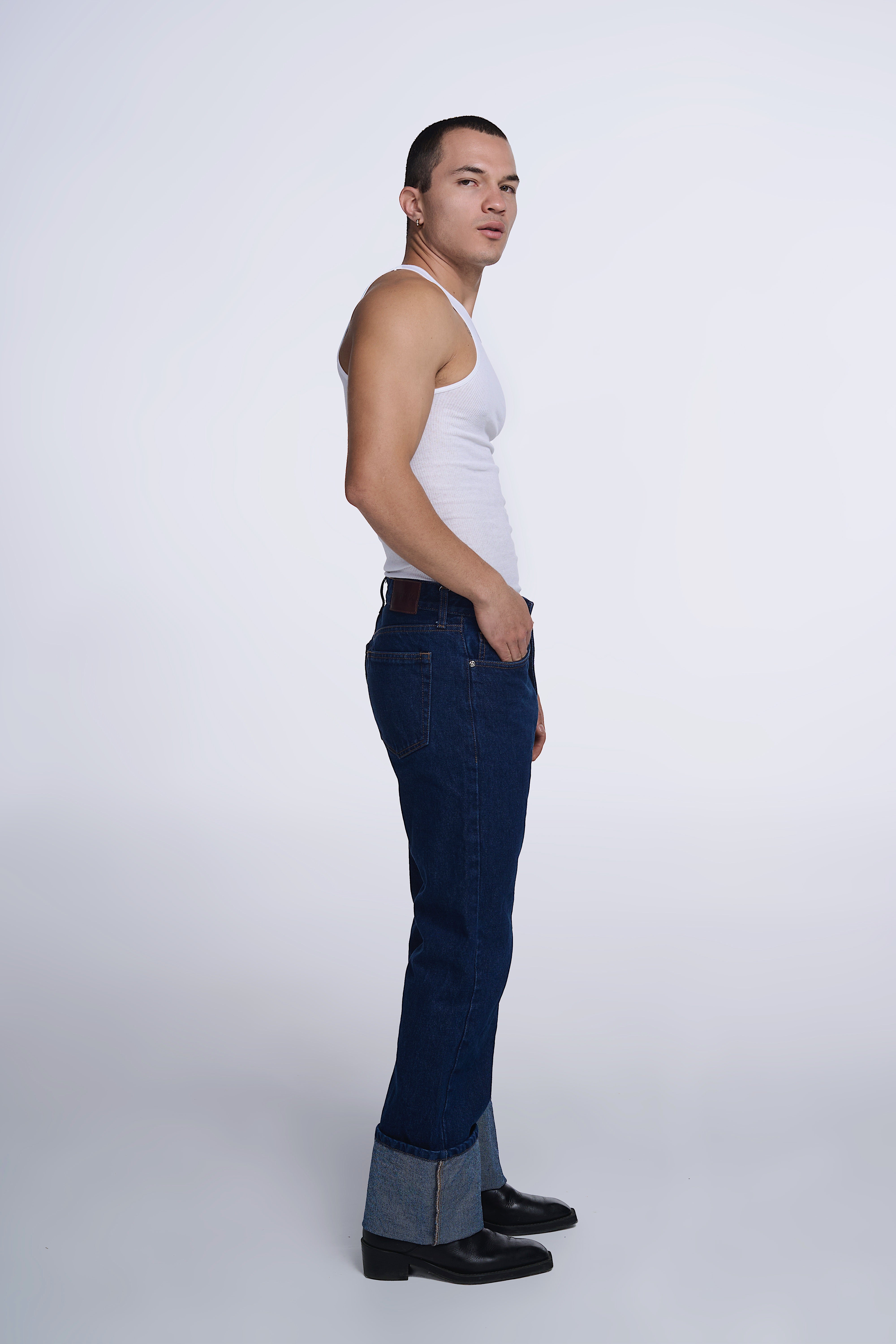 JEANS CORTE RECTO DOBLEZ 8106