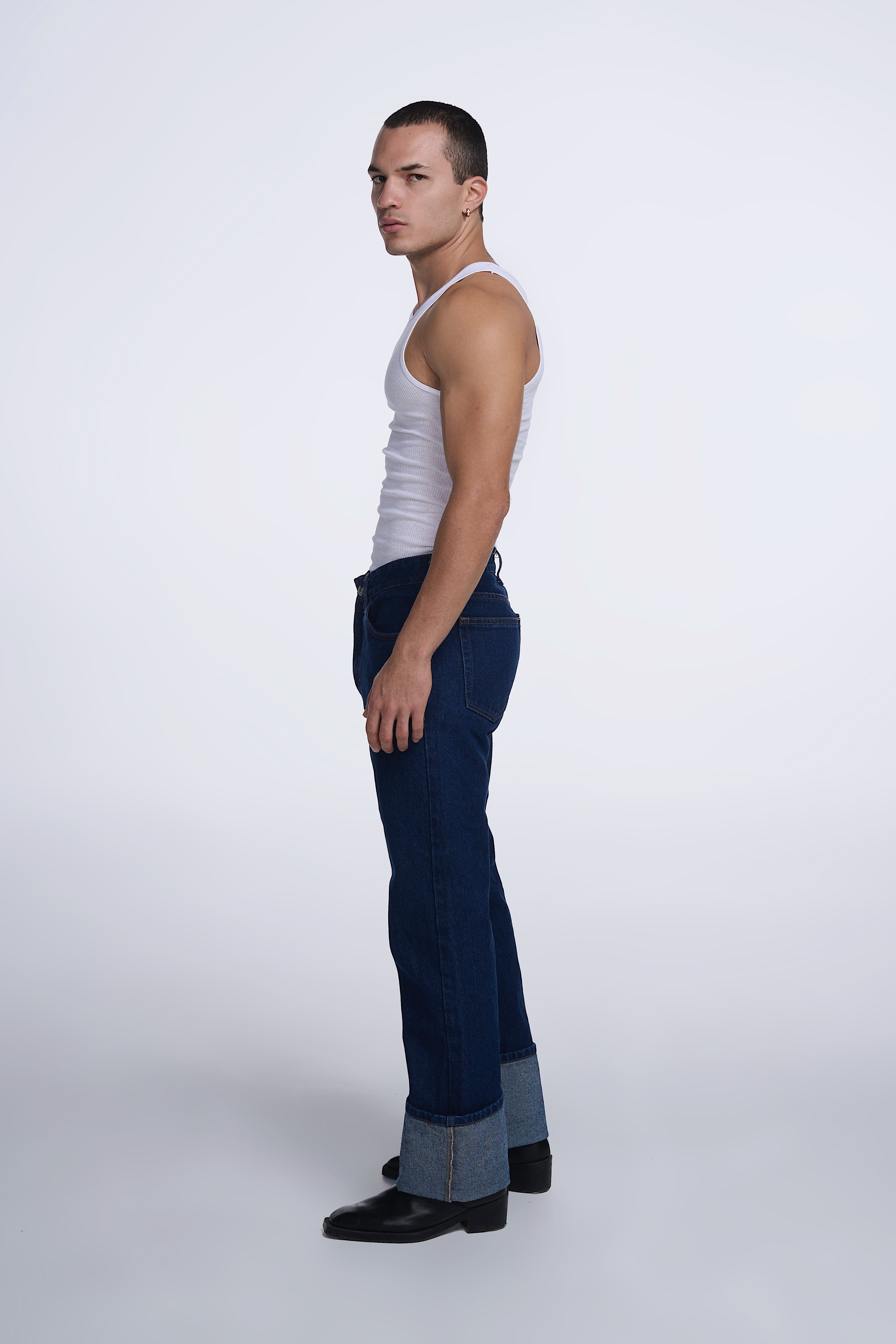 JEANS CORTE RECTO DOBLEZ 8106
