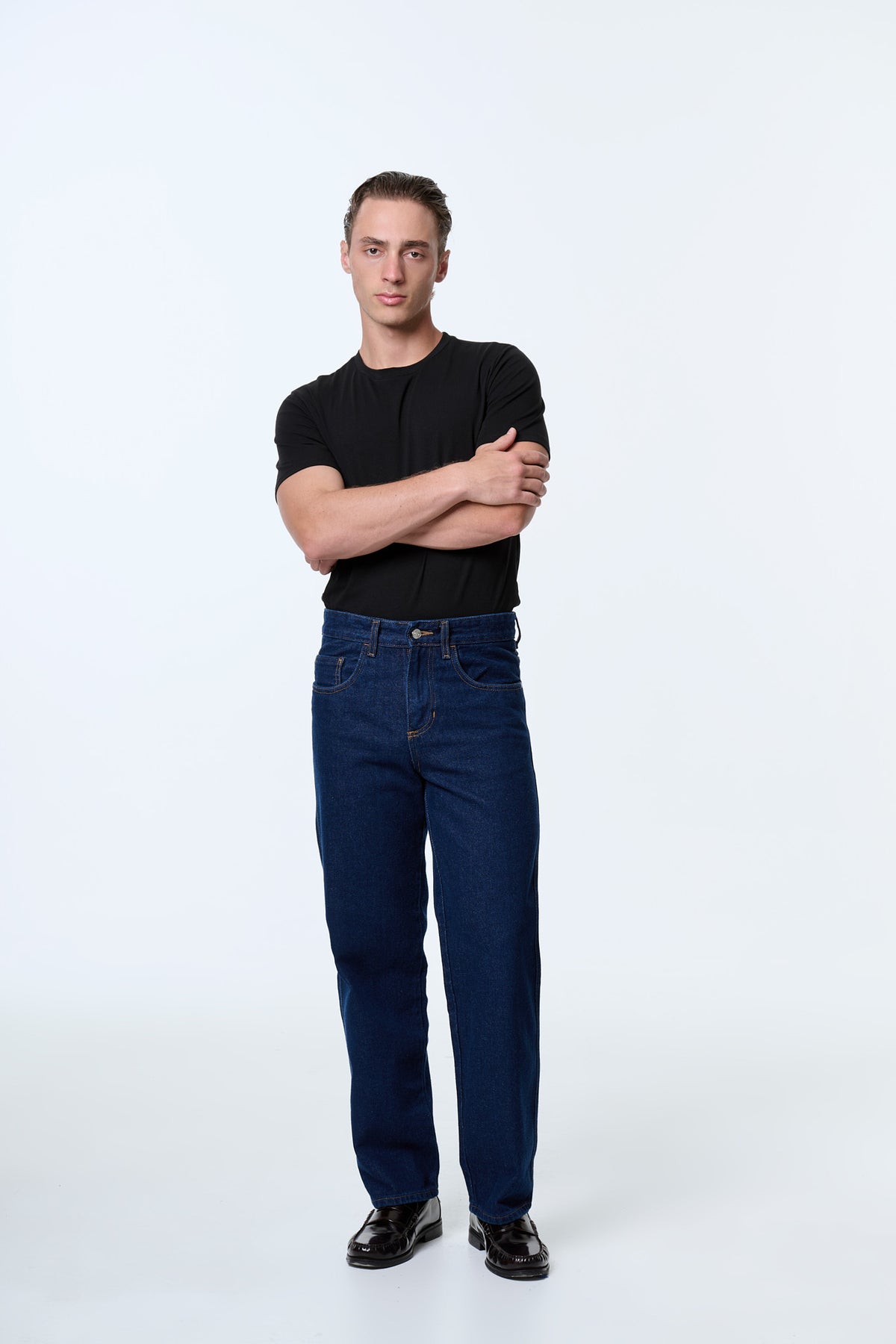 JEANS BAGGY OSCURO 8124