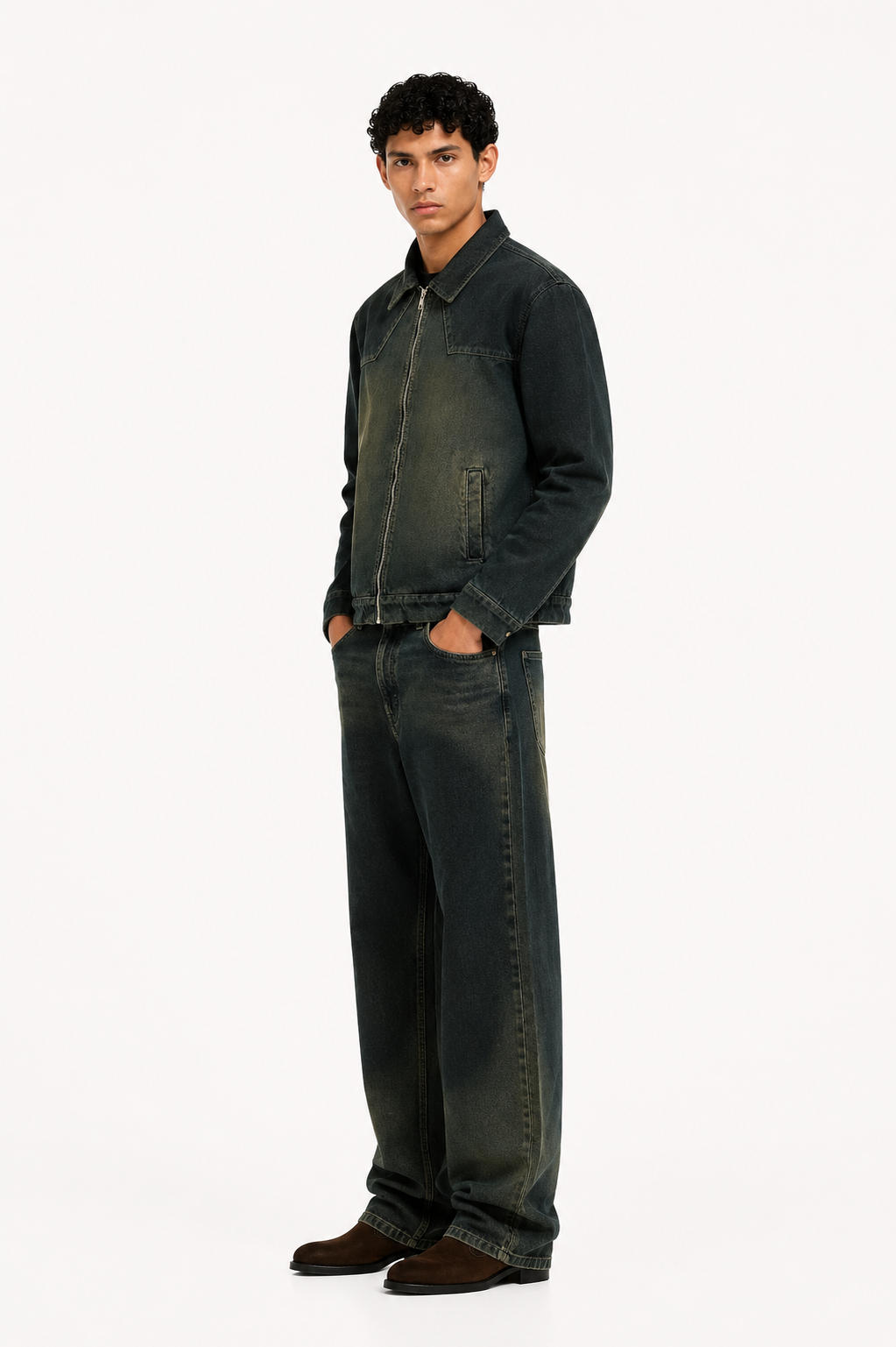 JEANS HOLOGRAMA VERDE 8117