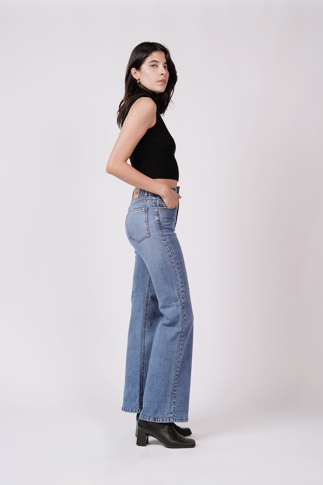 JEANS WIDE LEG  STRECH LIGHT 6017