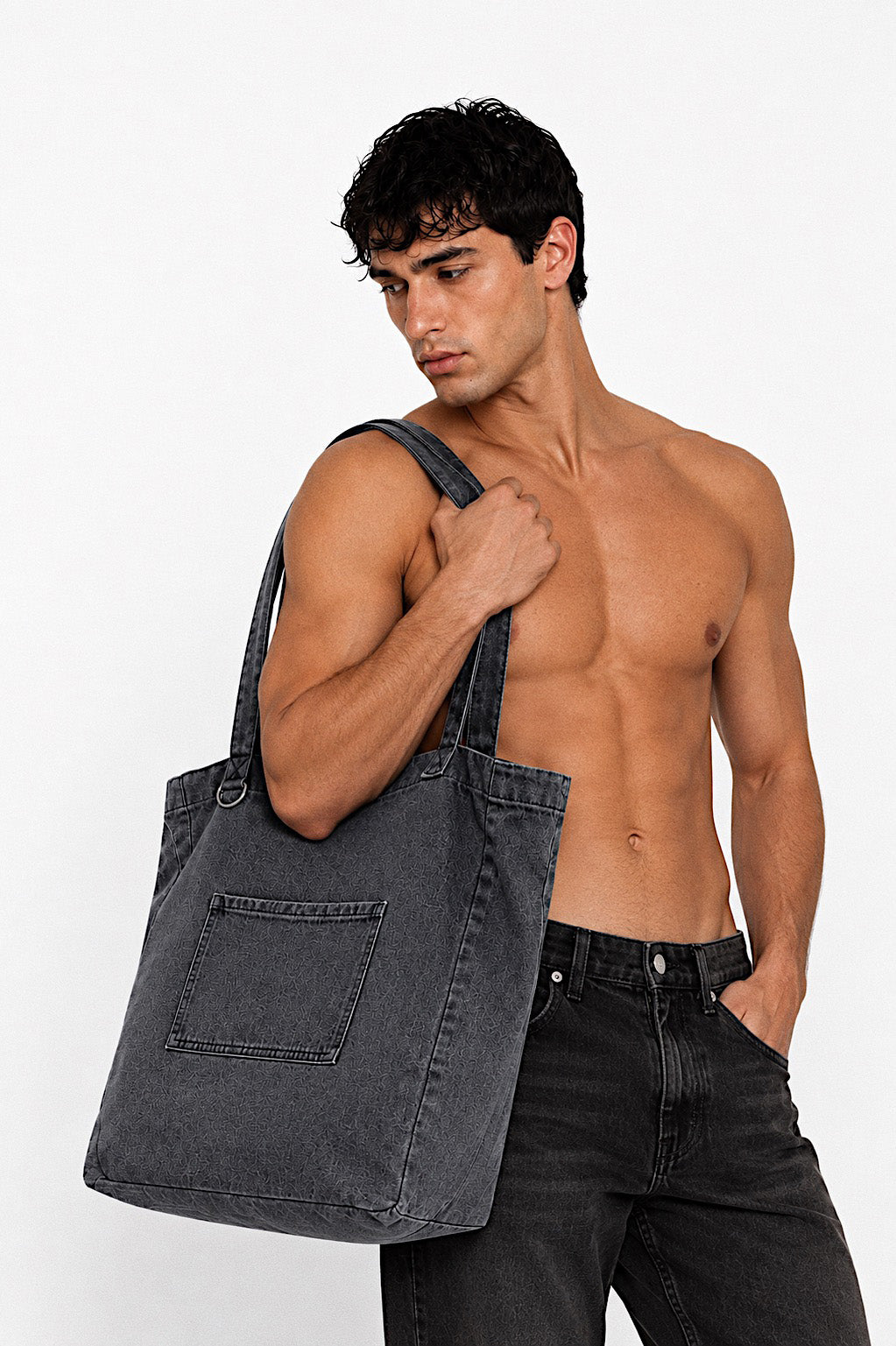SHOPPER BAG GRIS