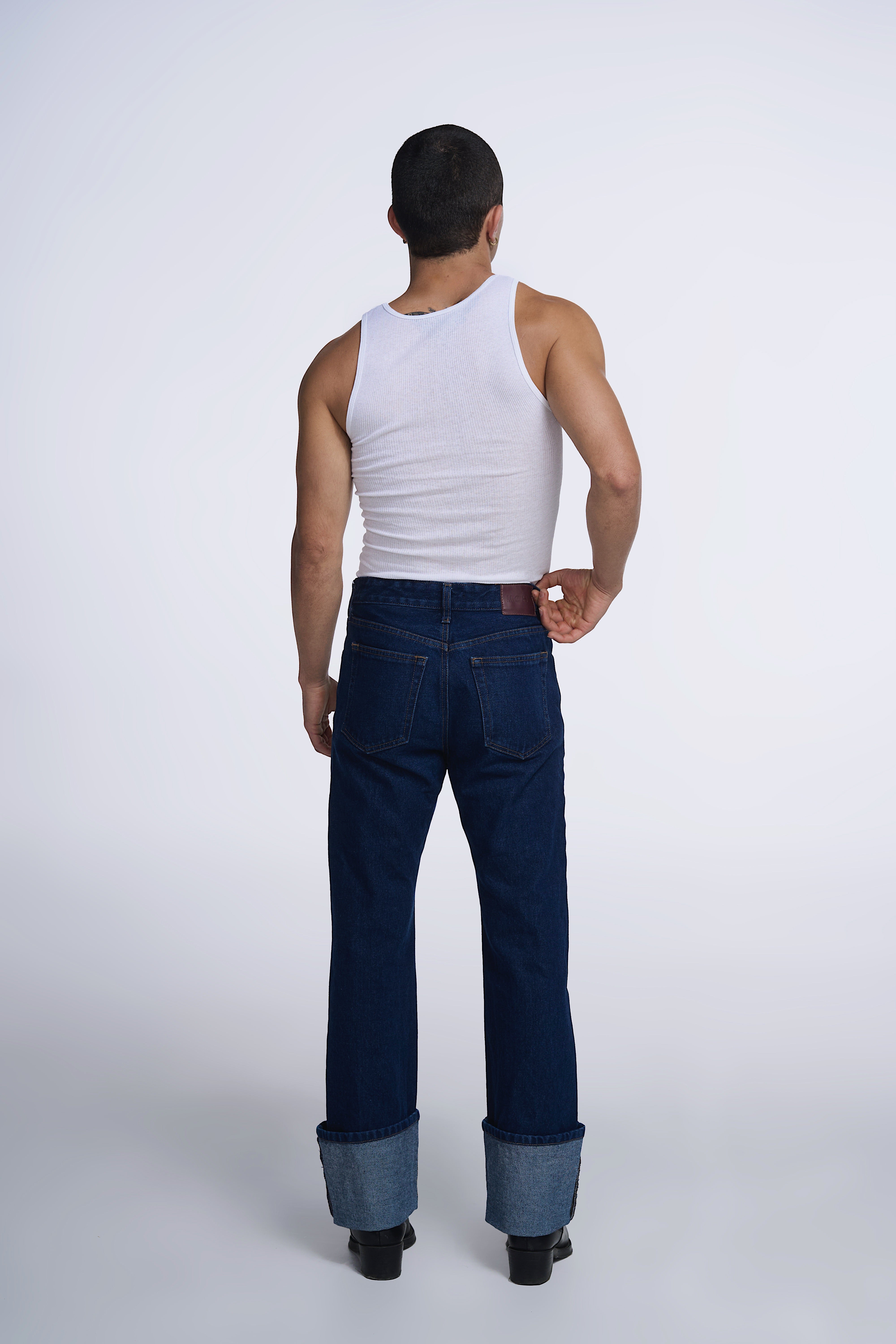 JEANS CORTE RECTO DOBLEZ 8106