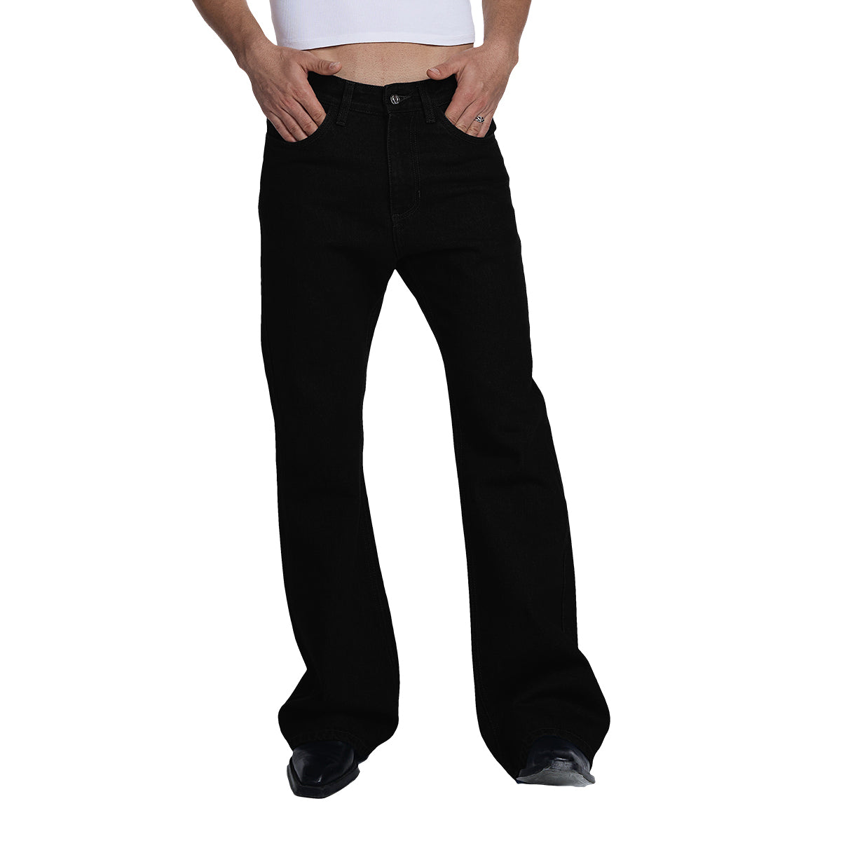 JEANS CAMPANA NEGRO 8122