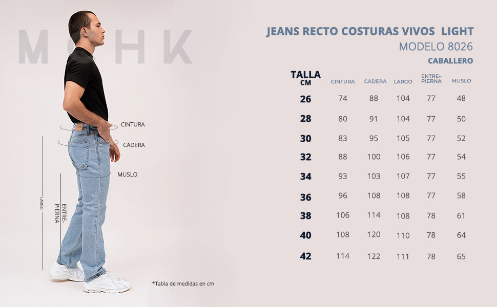 JEANS RECTO COSTURAS VIVOS 8026