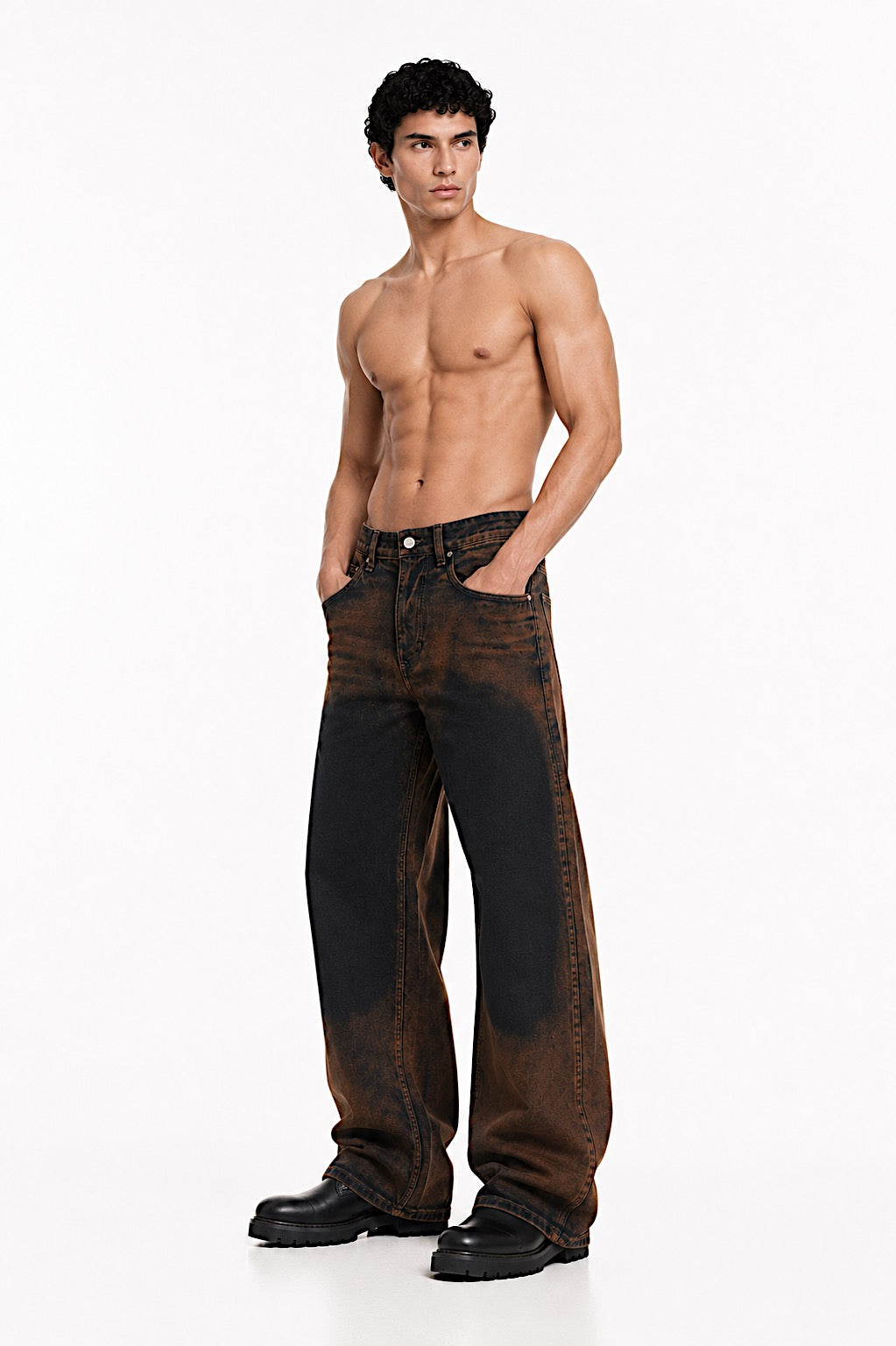 JEANS HOLOGRAMA NARANJA 8119