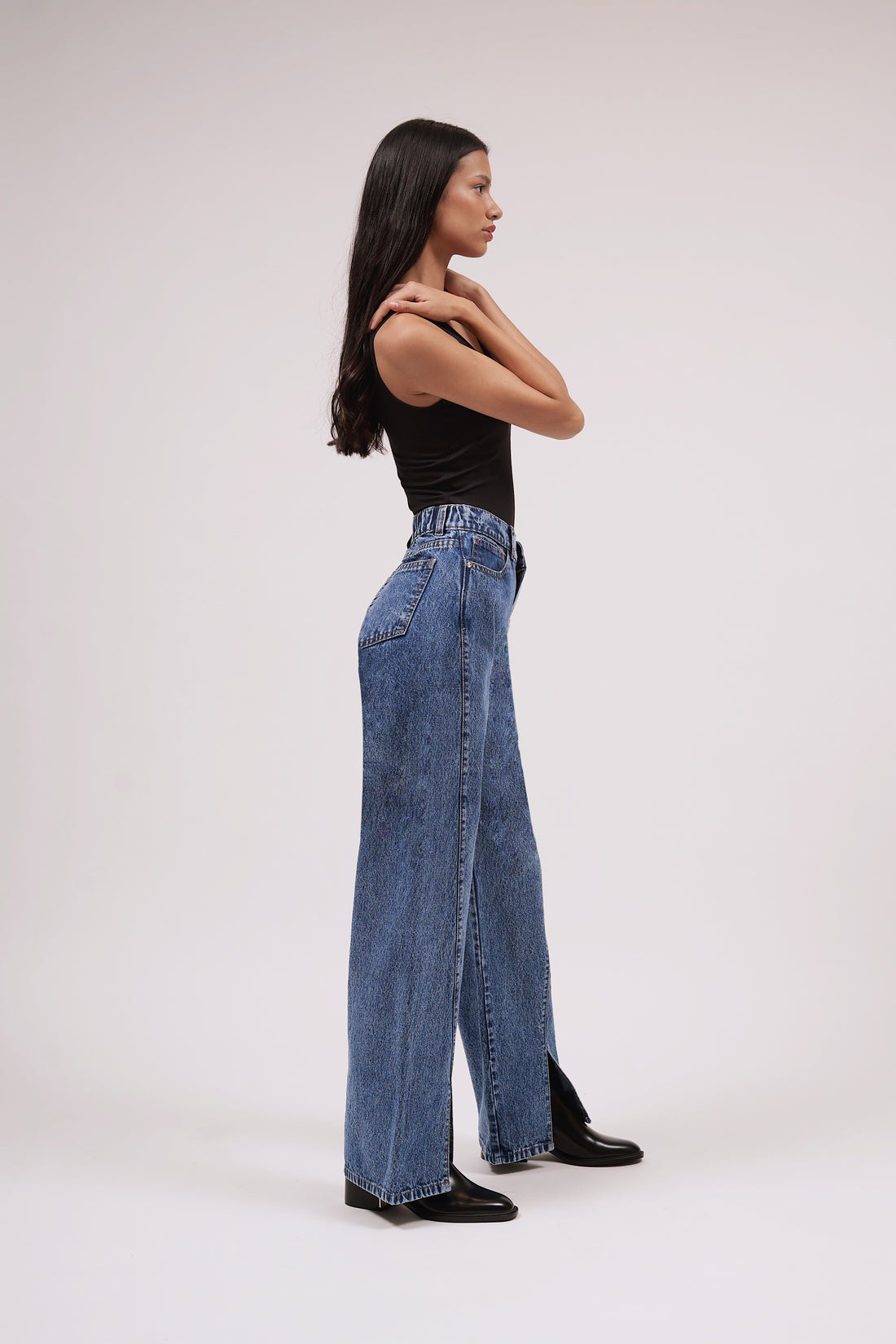 JEANS WIDE LEG ABERTURA 6015