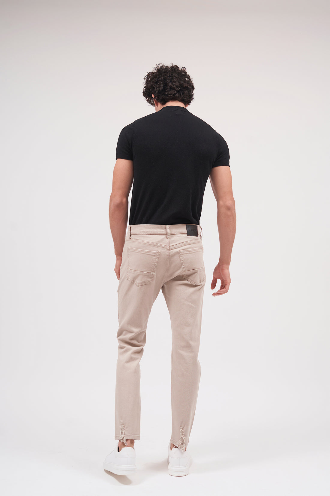 JEANS SLIM BEIGE ROTO 8017