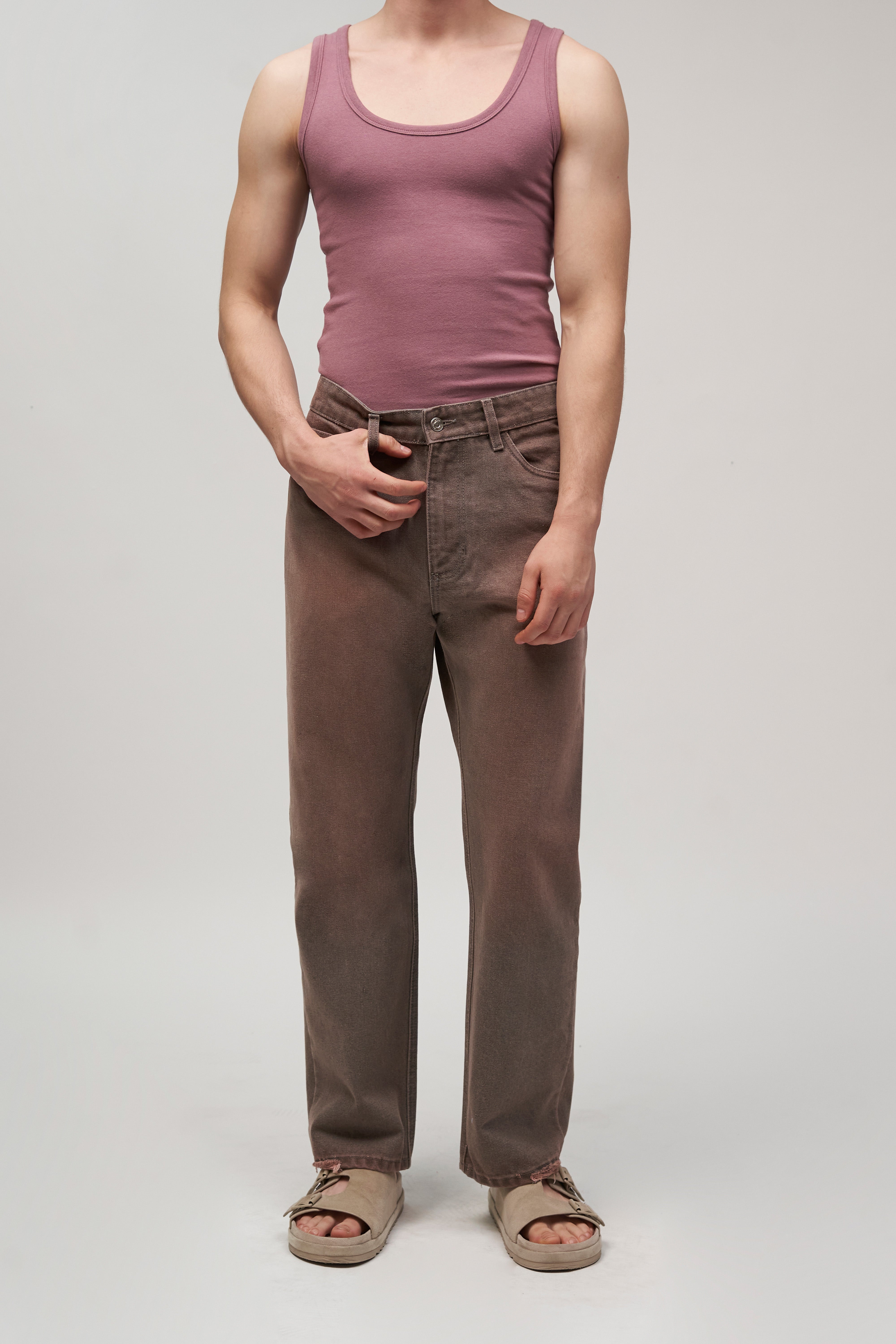JEANS CROPPED ARRECIFE GRIS 8091