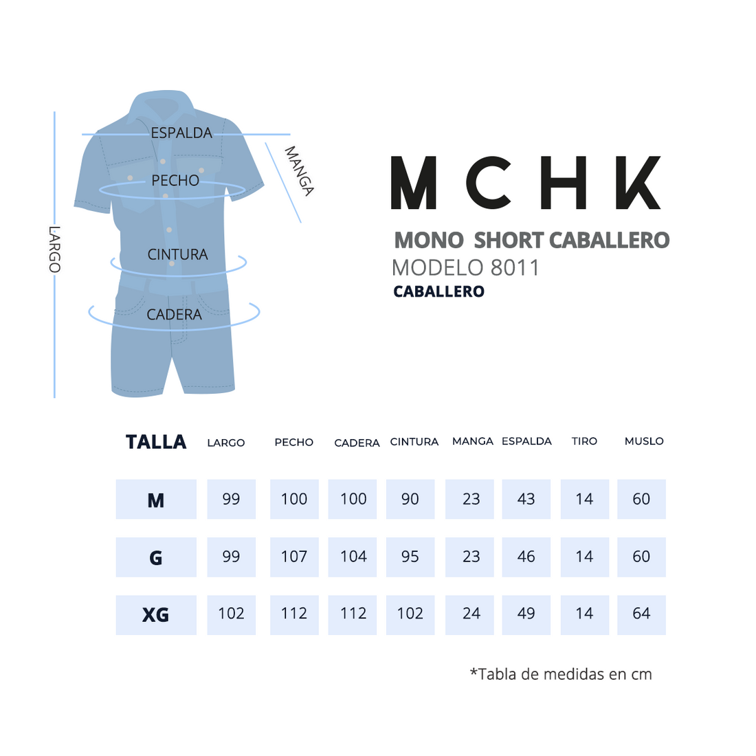 MONO SHORT CABALLERO 8011