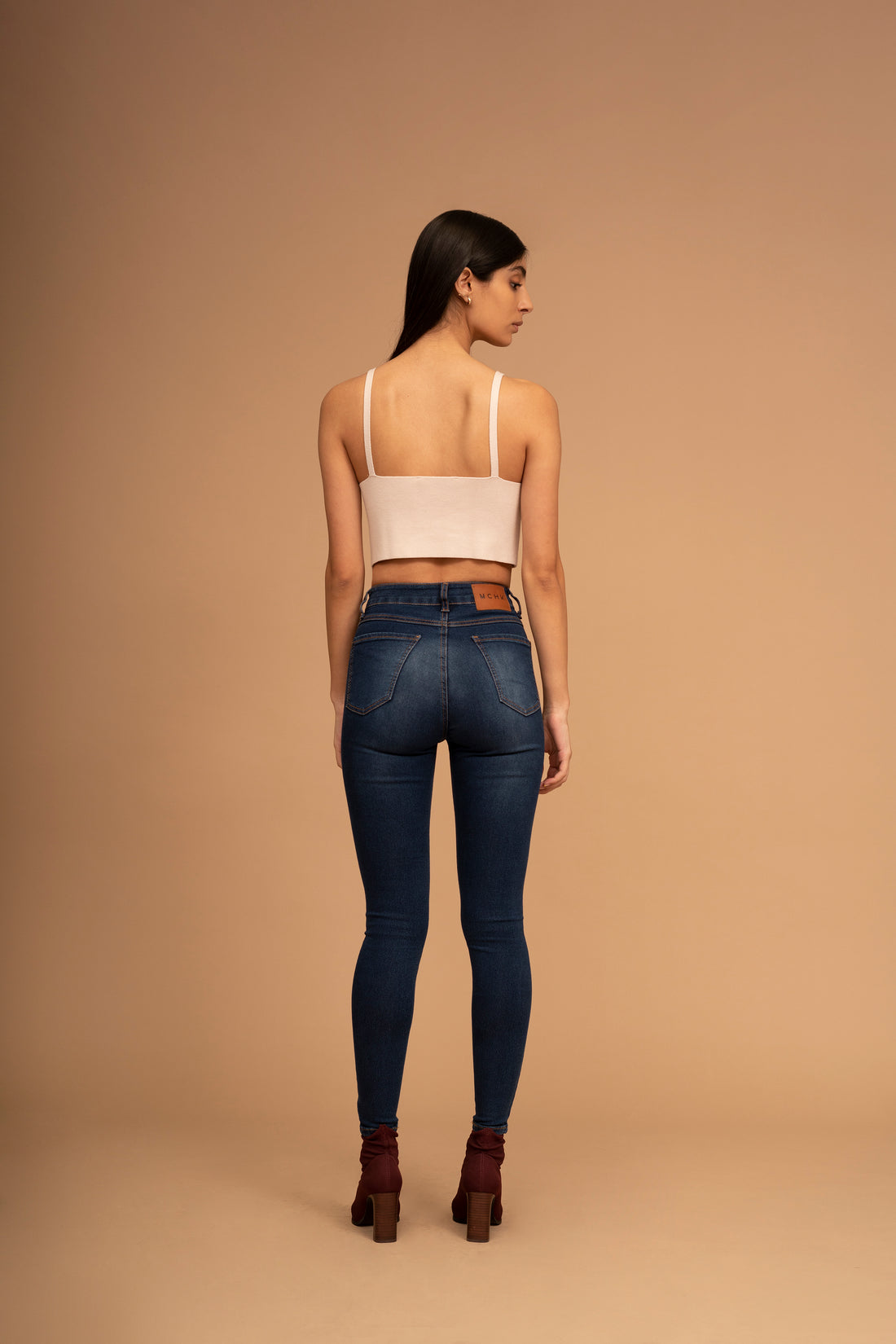 JEANS SKINNY TIRO ALTO 6001